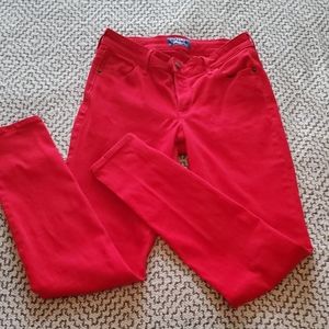 Old Navy Jeans Red Rockstar Sz 4